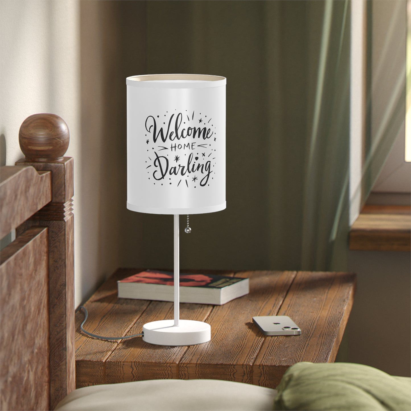 Lamp on a Stand US|CA plug Welcome Home Darling