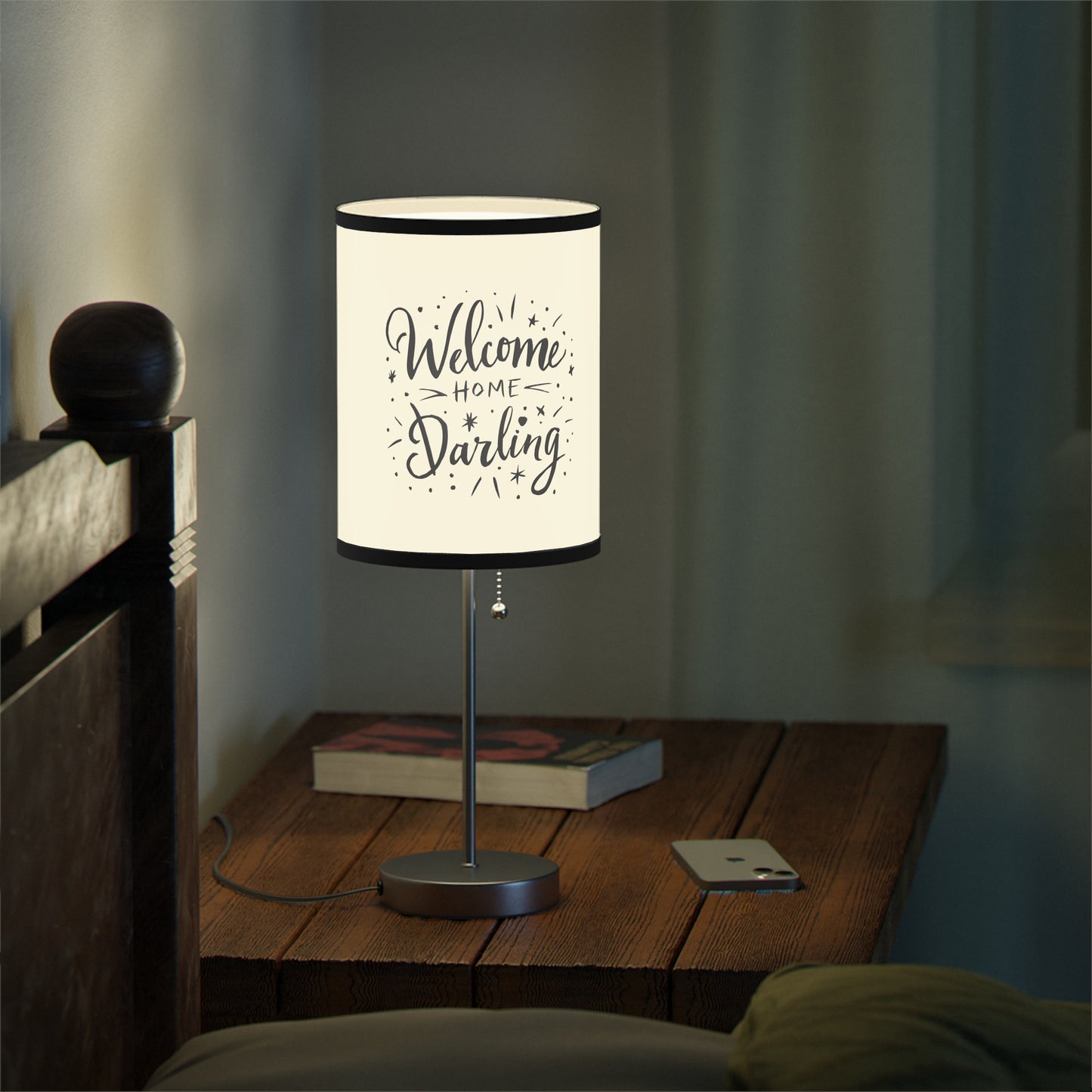 Lamp on a Stand US|CA plug Welcome Home Darling