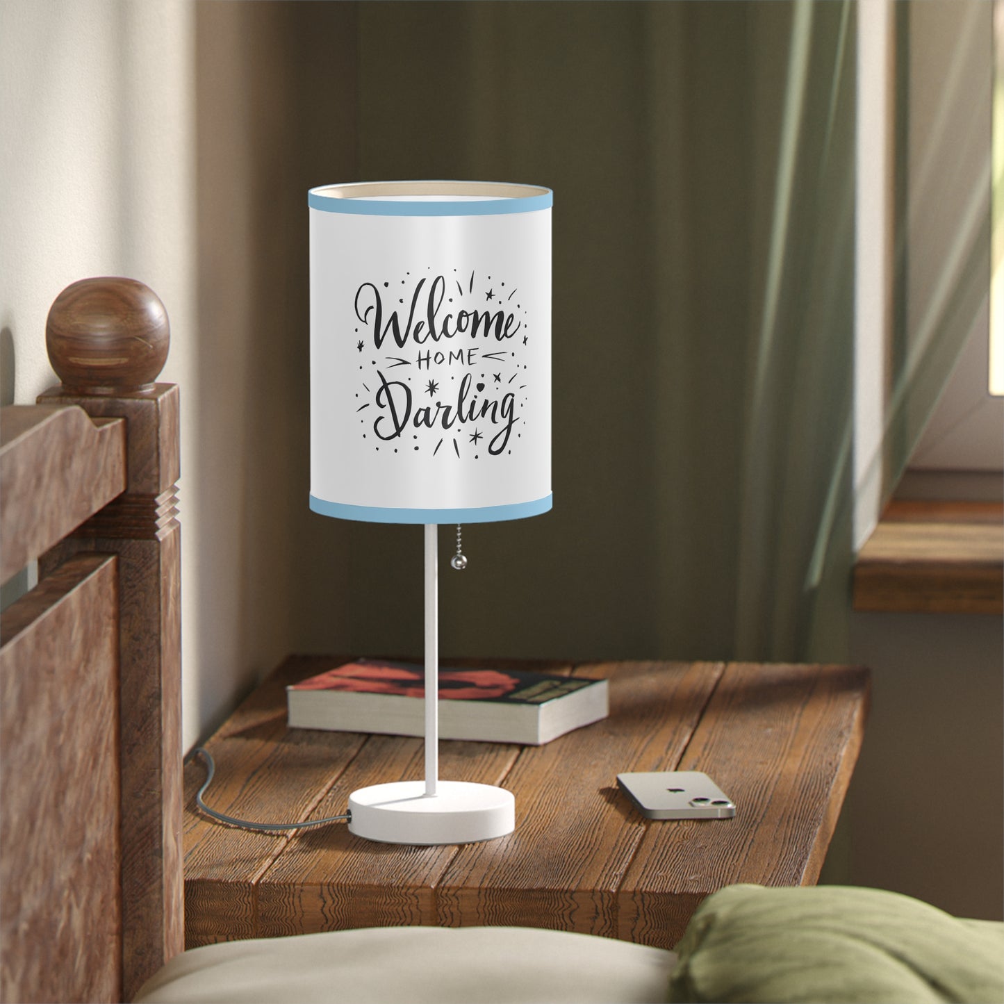 Lamp on a Stand US|CA plug Welcome Home Darling