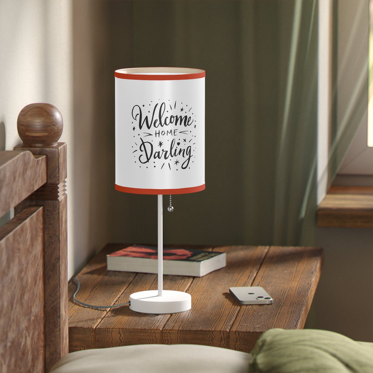 Lamp on a Stand US|CA plug Welcome Home Darling