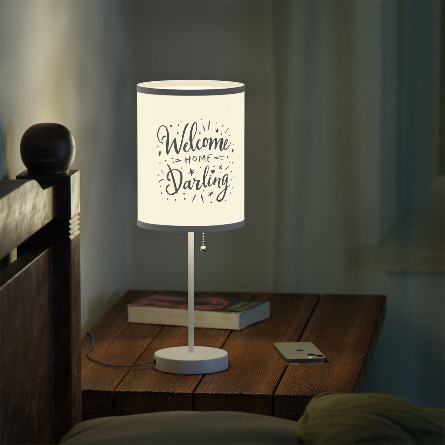 Lamp on a Stand US|CA plug Welcome Home Darling