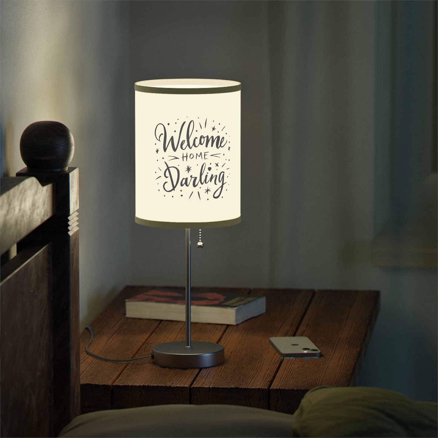 Lamp on a Stand US|CA plug Welcome Home Darling