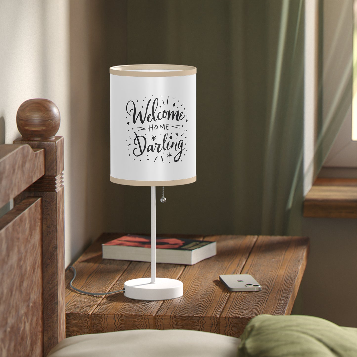 Lamp on a Stand US|CA plug Welcome Home Darling