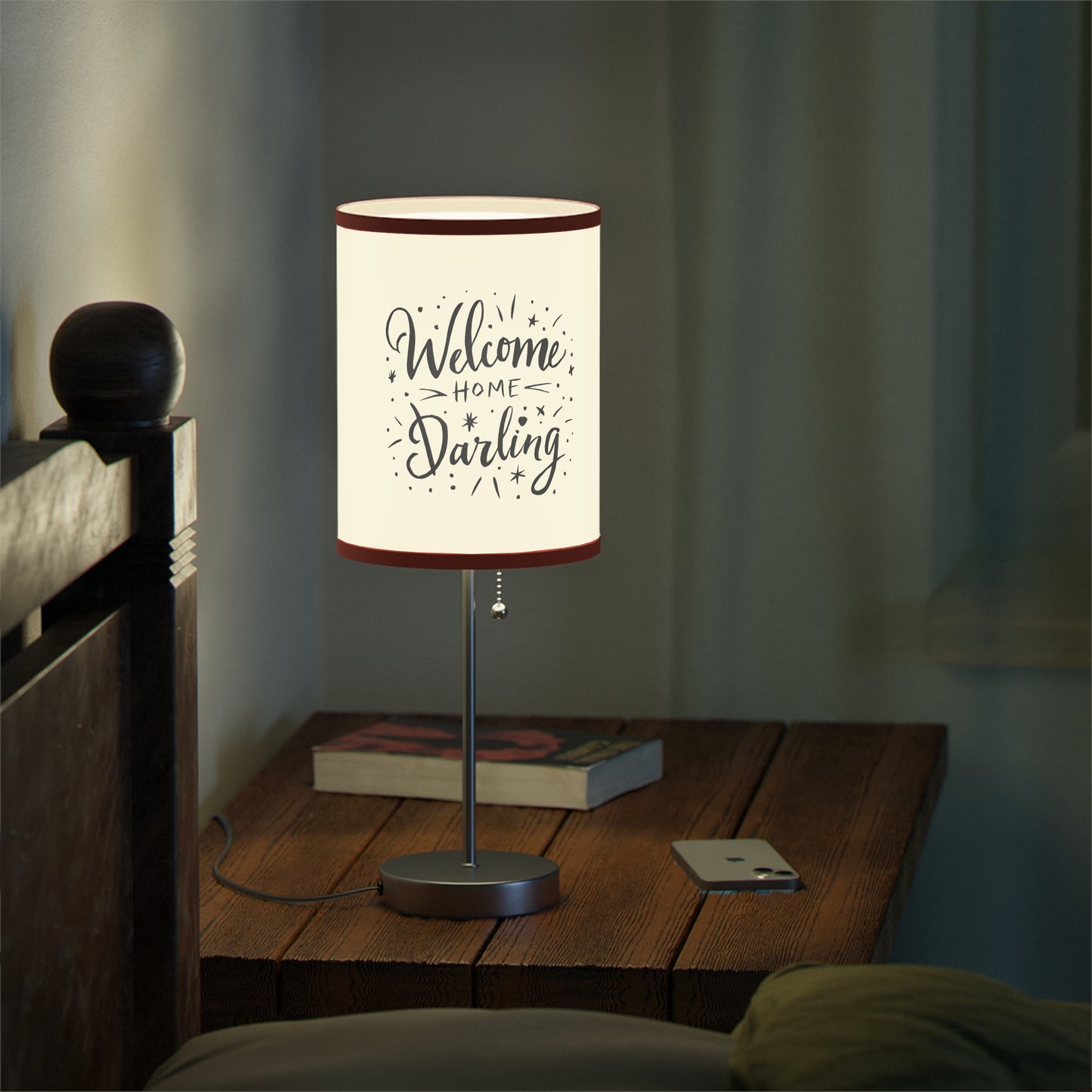 Lamp on a Stand US|CA plug Welcome Home Darling